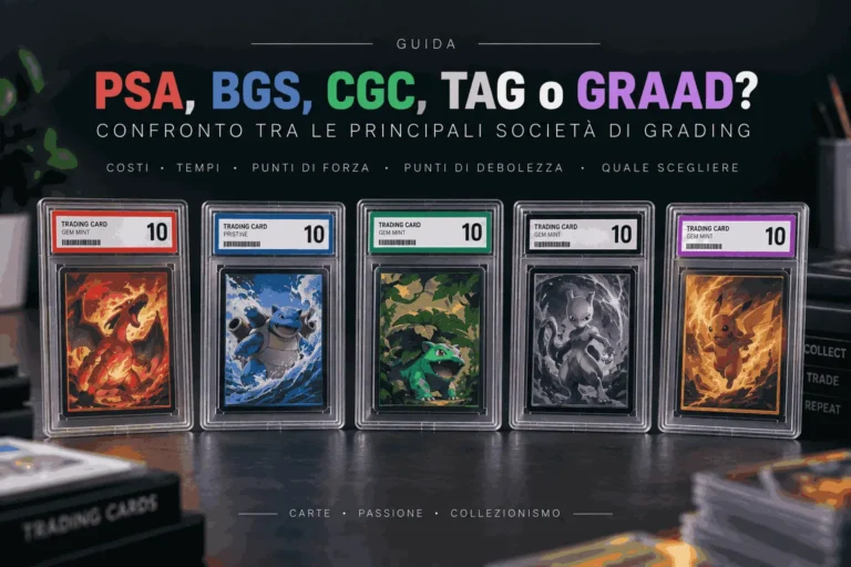 PSA, BGS, CGC, TAG o GRAAD? Confronto tra le società di grading